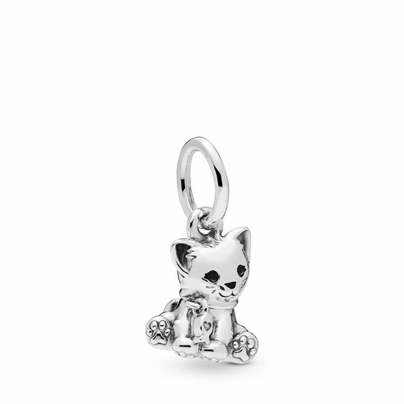 Pandora Australia Sweet Cat Dangle Charm - Sterling Silver | PSDIYT127